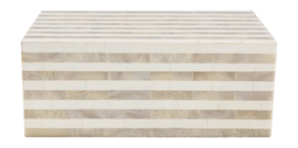 Opbergbox vtwonen Rectangular Pearl Stripes 30x18x12cm