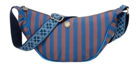 Schoudertas Pip Studio Freya Half Moon Cross Body Bag Stripe Blue