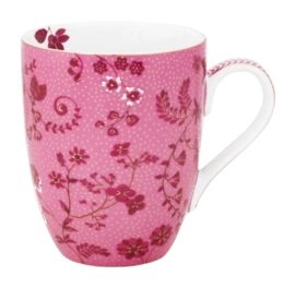 Mok Pip Studio Jolie Flowers Pink 350ml (Set van 6)