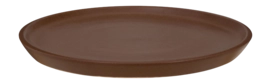 Dinerbord vtwonen Ceramic Brown 23 cm (Set van 2)