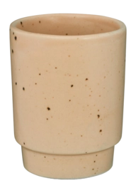 Mok vtwonen Without Ear Ceramic Yellow-Pink 250 ml (Set van 4)