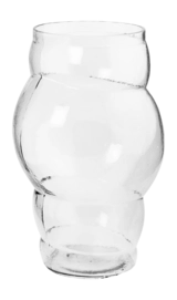 Vase vtwonen Glass Clear Bubble 24 x 35 cm