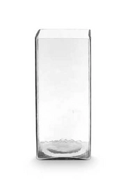 Vaas vtwonen Glass Clear Square 10 x 10 x 23 cm
