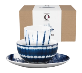 Crockery Set vtwonen Breakfast Tie-Dye (Set of 3)