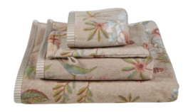 Waschlappen Pip Studio Secret Garden Khaki (Set von 3 Stück)