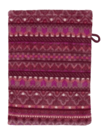 Washandje Pip Studio Geometric Print Dark Pink (16 x 22 cm)