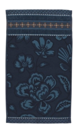 Gästehandtuch Pip Studio Jasmin Jacquard Dark Blue (Set von 3 Stück)