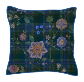 Coussin Décoratif Pip Studio Flores Felices Dark Blue (45 x 45 cm)