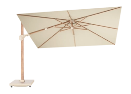 Zweefparasol Platinum Challenger T2 Premium Teak Champagne (260 x 350 cm)