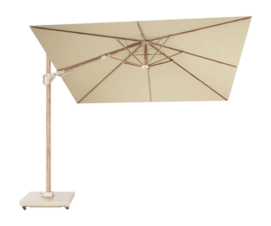 Zweefparasol Platinum Challenger T2 Premium Teak Champagne (300 x 300 cm)
