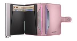 5---ORIGINAL_JPG-Emboss Diamond - Miniwallet - Rose - Silver - Open