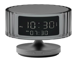 Wekker Stylistic Hari LED Waves Gun Metal