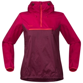 Jacke Bergans Cecilie Microlight Anorak Bougainvillea Dark Cherry Strawberry Damen