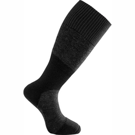 Chaussettes Woolpower Unisex Socks Skilled Knee High 400 Black Dark Grey-Pointure 36 - 39