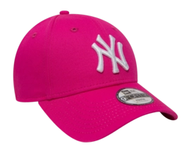 Cap New Era Kids League Essential 9FORTY New York Yankees Pink White - Child