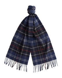 Scarf Barbour Unisex Tartan Lambswool Scarf Navy Red