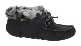 Pantoffels Dames Ruby Brown Leopard Collar Black