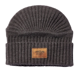 Beanie Timberland Men Ribbed Charcoal Heather