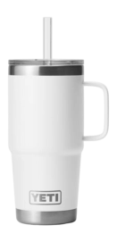 Thermal Flask Yeti Rambler Straw Mug White 25 Oz (750 ml)
