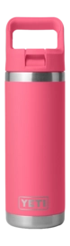 Thermal Mug Yeti Rambler Colour Straw Bottle Tropical Pink 18 Oz (532 ml)