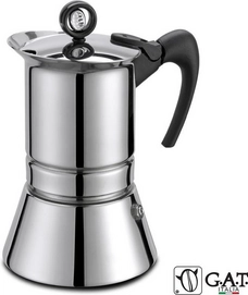 Cafetière Italienne G.A.T. Inox VIP 10 Tasses Induction