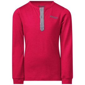 T-shirt à Manche Longues Bergans Kids Myske Wool Dark Sorbet Mel Solid Grey Solid Dark Grey