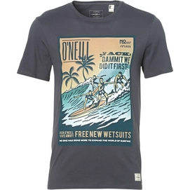 T-Shirt O'Neill Throwback Photo Asphalt Herren