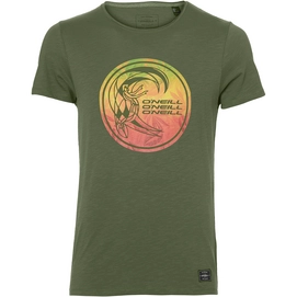 T-Shirt O'Neill Circle Surfer Bronze Green Herren