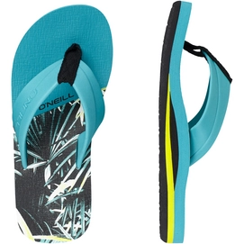 Slippers O'Neill Boys Imprint Pattern Flip Flops Boys Green Yellow