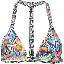 Bikini-Oberteil O'Neill Triangel Fancy Back Schwarz Graphik Small Pink Damen