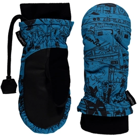 Want O'Neill Boys All Mountain Mittens Blue Aop