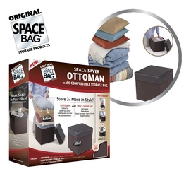 Vacuum Opbergzak Space Bag Ottoman Poef 2-Delig