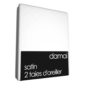2 Taies d'oreiller Damai White (Satin)