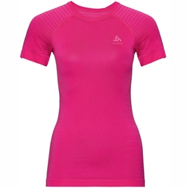Ondershirt Odlo Women BL Top Crew Neck S/S Performance Light Beetroot Purple-L