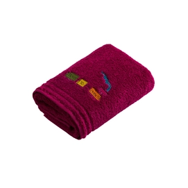 Hand Towels Vossen Kids Train Cranberry (set of 3) (30 x 50 cm)