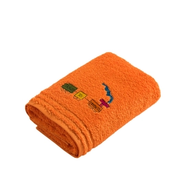 Handdoek Vossen Kids Train  Orange (set van 3) (50 x 100 cm)
