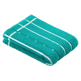 Bath Towel Vossen Quadrati Pacific White (set of 2) (67 x 140 cm)