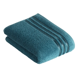 Douchelaken Vossen Cult de Luxe Petrol Blue (set van 2) (67 x 140 cm)