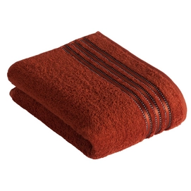 Douchelaken Vossen Cult de Luxe Terracotta (set van 2) (67 x 140 cm)