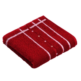 Hand Towel Vossen Quadrati Rubin White (set of 3) (50 x 100 cm)