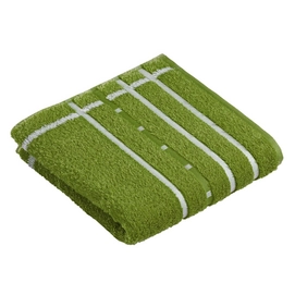 Hand Towel Vossen Quadrati Basil Green White (set of 3) (50 x 100 cm)