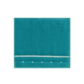 Face Towel Vossen Quadrati Lagoon White (set of 6)