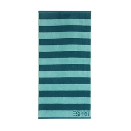 Handdoek Esprit Block Stripe Turquoise (Set van 3)