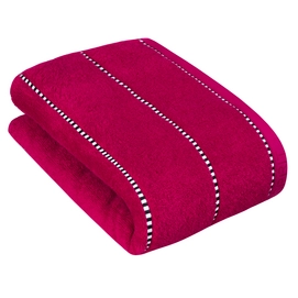 Bath Towel Esprit Box Stripes Raspberry (Set of 2)