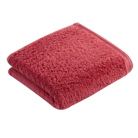 Serviette de Toilette Vossen Vegan Life Maroon (60 x 110 cm) (Set de 3)