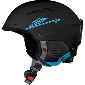 Skihelm Alpina Unisex Biom Black Cyan Mat