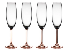 Champagne Glass Bitz Rose (4 pcs)