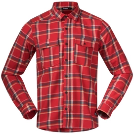 Chemise Bergans Men Tovdal Shirt Red Sand Chec