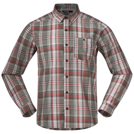 Chemise Bergans Men Kikut Shirt Light Green Mud Check