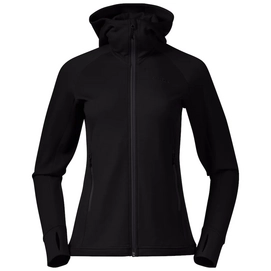 Vest Bergans Women Ulstein Wool Hood Jacket Black-XS